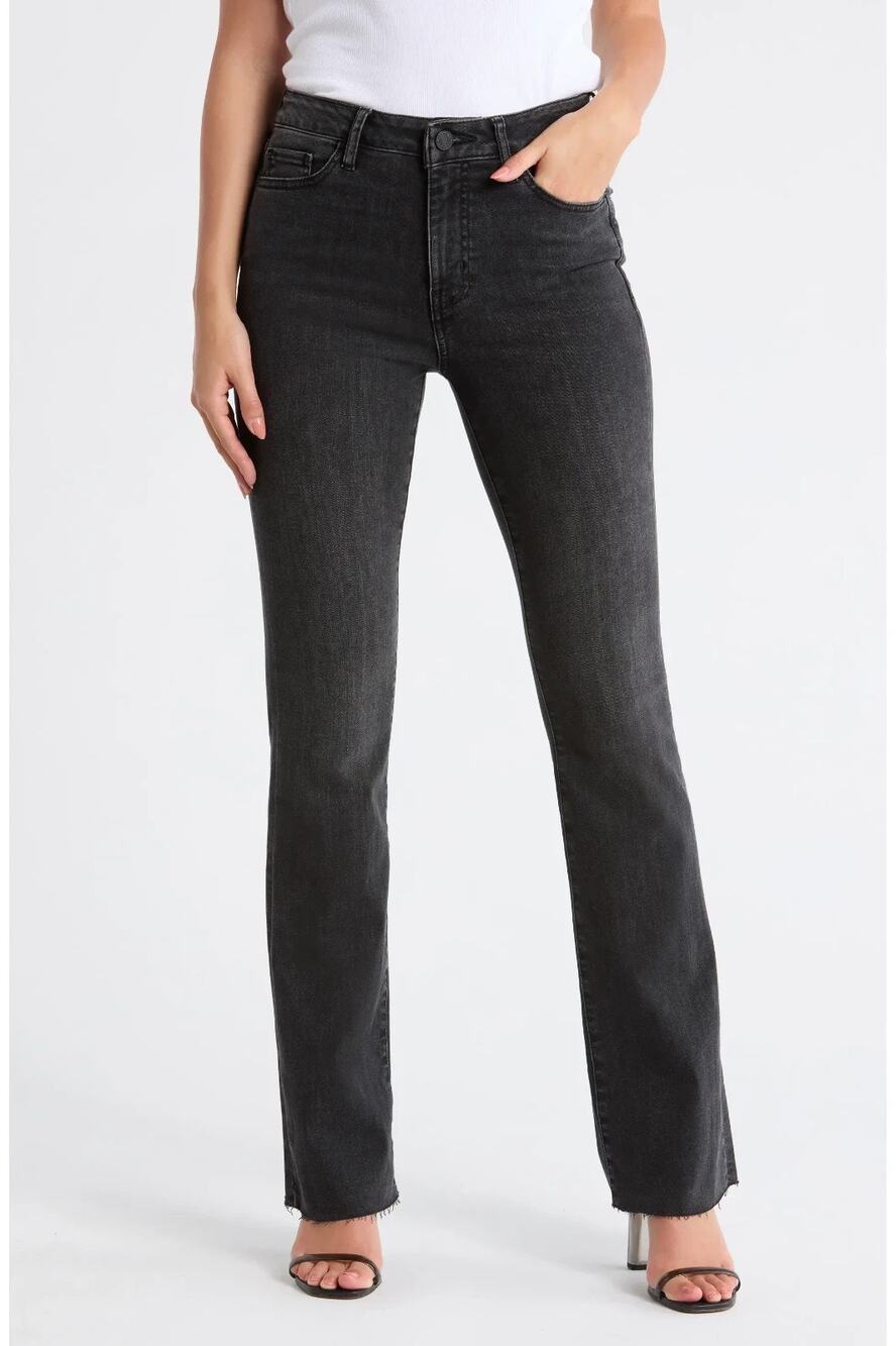 NWT FRAME Le Mini Boot Jeans Sz 29 Washed Black Billups Mid Rise Bootcut Stretch